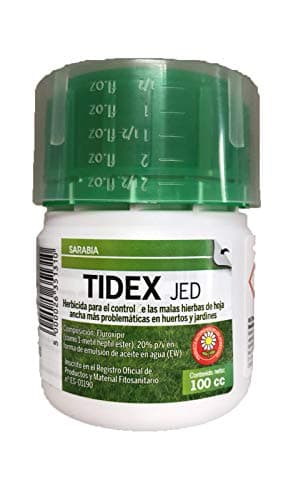 Exclusivas Sarabia Herbicida Selectivo Uso Jardinería Exterior Doméstica contra Malas Hierbas de Hoja Ancha (100 cc)