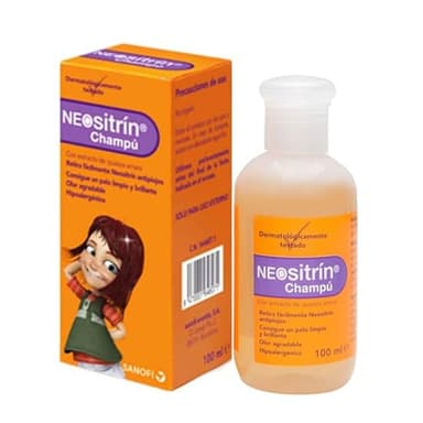 Neositrin, Champú Post Tratamiento Piojos, Limpieza Profunda y Brillo, Retira Fácilmente los Residuos, Hipoalergénico y Sin Insecticidas, A partir de 1 año, 100ml
