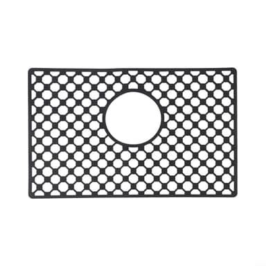 Alfombrilla protectora de silicona para fregadero de cocina con drenaje central, pies elevados antideslizantes para un mejor drenaje, arañazos y abolladuras, apto para lavavajillas, multiusos para
