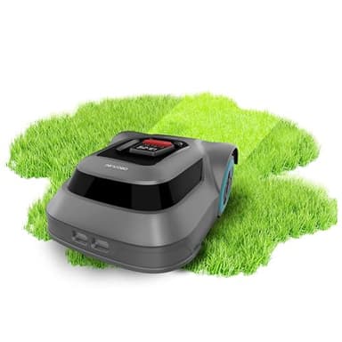 Cecotec Robot Cortacésped sin Cable para 500m2 Conga Grasshopper 500 Map Connected. Motor Digital Brushless, App, Corte Ordenado, Pendiente Máxima 45%, Regulador de Hojas de Corte, Sensor de Lluvia