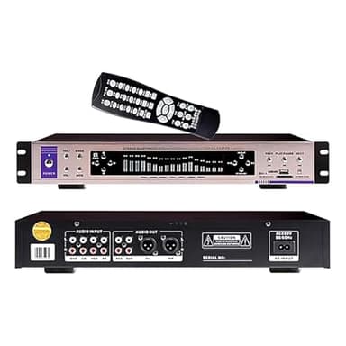 DDCFL Ecualizador gráfico Digital, Ecualizador de Audio HiFi, 32 Efectos de Espectro, 12 Modos preestablecidos, Pantalla dinámica, Control de Volumen, Sonido sin pérdidas, Ideal para Cine en casa