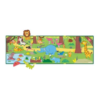 Janod - Magnéti'Stories Animales de África - Juego Educativo Magnético 30 Imanes - Juguete Infantil de Cartón FSC - Desarrolla Imaginación y Motricidad Fina - A Partir De 3 Años, J05456