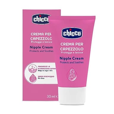 Chicco Crema para pezones, prepara el pezón de lactancia, nutritiva, sin perfume y segura para los niños, no mancha los tejidos