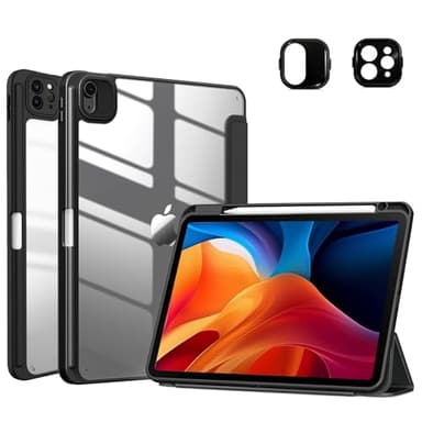 TXWLLIU Funda para iPad Pro 11 Pulgadas 2022/2021/2020/2018, Air 11 Pulgadas M3/M2 2025/2024, Air 5.ª/4.ª Generación 2022/2020 10,9 Pulgadas, Funda Protectora Ultrafina y Ligera, Negro