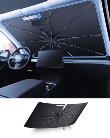 ASZSK Parasol para parabrisas delantero de coche para Hyundai Tucson NX4 2022-2024 2025, cubierta de protección UV y bloqueo de calor, giratorio 360°, plegable, protección solar portátil