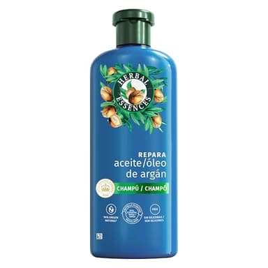 Herbal Essences Champú Reparador Aceite Argán, 350 ml Pelo Dañado, Hidratación Intensa, De Origen Natural*, Sin Siliconas *Ingredientes De La Fórmula