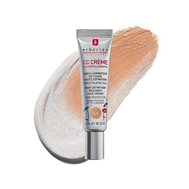 Erborian - CC Crema de Centella Asiática - Maquillaje para el Tez y Cuidado Iluminador de Alta Definición - Cuidado Cosmético Coreano para el Rostro con SPF 25 - Claro 15 ml