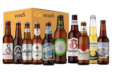 Set del Mundo (10 Variedades) – Pack Regalo Degustación Internacional – Cervezas Artesanales Importadas – Regalo Original para Amantes del Sabor