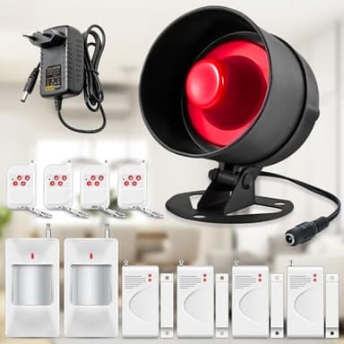 Alarmas para Casa Kit Alarma Casa Alarma Puerta 115dB Sensor Puerta Alarma sin Cuotas 12 Piezas Alarmas para Puertas Sistema de Alarma para Casa Alarme de Intrusao Sensor de Puerta Alarma Hogar