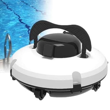 El mejor robot limpiafondos para piscinas grandes con carga automática y carga rápida: aspiradora inalámbrica para piscinas con funcionamiento silencioso.