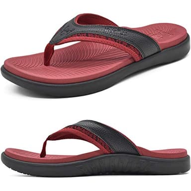 KuaiLu Chanclas Hombre Comodas Fascitis Plantar Ortopedicas Soportes de Arco Sandalias Verano Ligera Playa Piscina Chanclas Antideslizante Suela de Goma 40