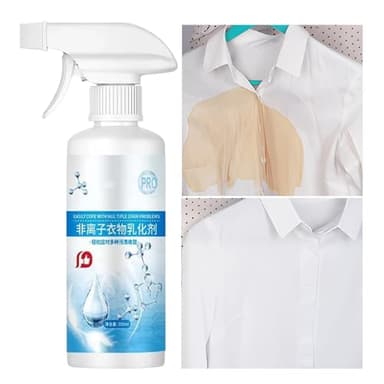 Quitamanchas de lavandería – 300 ml limpiador de grasa emulsionante, spray removedor de manchas de lavandería | para picnic, eventos deportivos, paseos en coche, almuerzo, al aire libre, reuniones