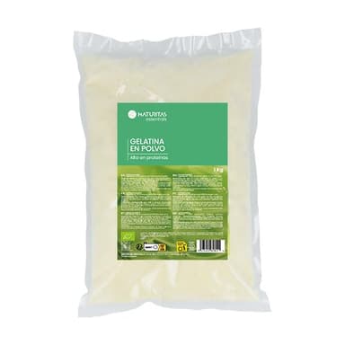 Gelatina Neutra en Polvo 1 kg Naturitas Essentials | Ideal para postres | Alto contenido proteico | Repostería