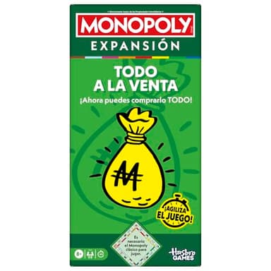 Monopoly EXPANSIÓN Todo a la Venta (Requiere del Juego de Mesa Monopoly clásico para Jugar) - Versión en español