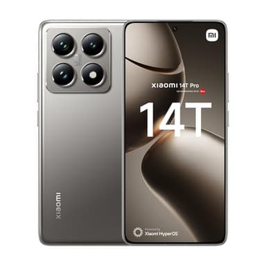 XIAOMI 14T Pro – Smartphone de 12GB+1TB, Lentes Leica Summilux, MediaTek Dimensity 9300+, Pantalla AMOLED 6,67'' 144Hz, HyperCharge 120W, Gris Titanio (Versión ES)