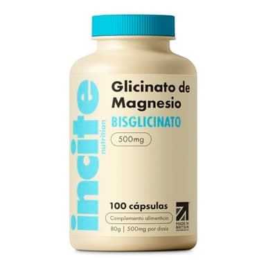 Magnesio bisglicinato - 500 mg - Alta potencia 100 capsulas veganas (3 meses suministro) - Bisglicinato de - Alta Biodisponibilidad - Mejora del sueño - Glicinato de Magnesio para dormir