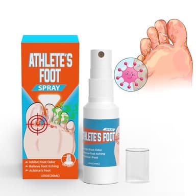 Spray para el cuidado de los pies, tratamiento antihongos para pies de atletas, para el olor de los pies, antiagrietado, eliminador de olores de pies