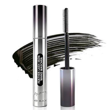 Metal Mascara, Mascara de Pestañas Alargadora, Mascara de Pestañas Waterproof, Volumen y Longitud, Ligero y Sin Grumos (Negro)