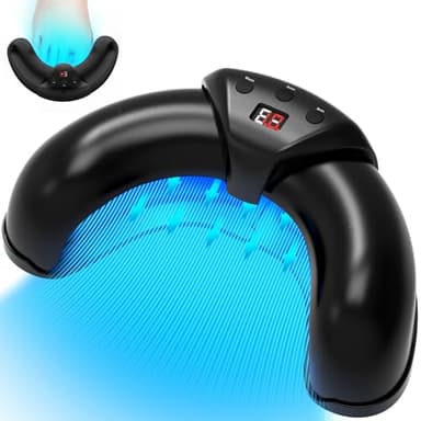iKeener Dispositivo de terapia luminosa del hongo del clavo con sesiones ajustables de 3,5,10 minutos, tratar los dedos múltiples y los pies cómodos-12pcs 470nm, 6pcs 910nm, terapia luminosa