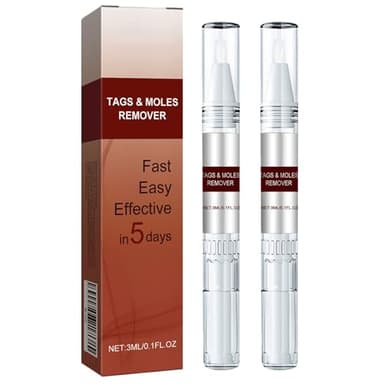 KOAHDE Líquido De Eliminación De Verrugas para Cuerpo,Verrugas Nitrógeno Líquido,Lápiz Antiverrugas,Quita Verrugas,Quita Verrugas Cuello Y Cara,3ml,2pcs