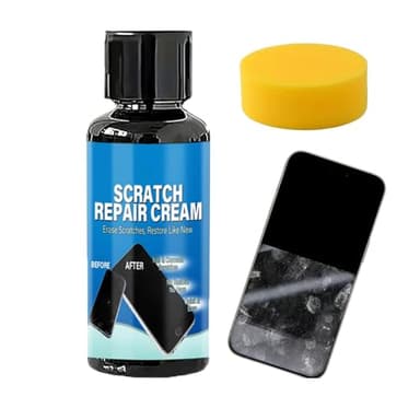 Genérico Reparación De Arañazos En Pantalla De Teléfono - con Esponja Universal Completa Y Duradera,Crema para Pantallas de Teléfonos - Resina para Gafas Metálicas Relojes Inteligentes