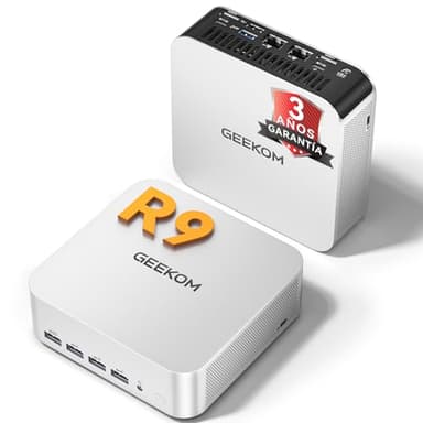 GEEKOM A7 MAX Mini PC AI (Edición 2026) con AMD Ryzen 9 7940HS, 16GB DDR5 (no LPDDR) y 1TB SSD (ampliable), Mini Ordenador para Creación, Gráficos Radeon 780M|4 Modos|Soporte Premium|USB4|8K|Lector SD