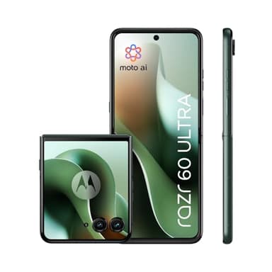 Motorola RAZR 60 Ultra Flip Phone (pantalla OLED de 6,96"/pantalla exterior robusta de 4,0 pulgadas gracias a Gorilla Glass Ceramic, resistente al agua, cámara de 50 MP con Moto-AI, 16/512 GB) Pantone