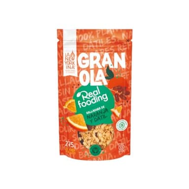 La Newyorkina Granola Real Fooding 275g Con Aceite de Oliva Virgen Extra y Pasta de Dátil