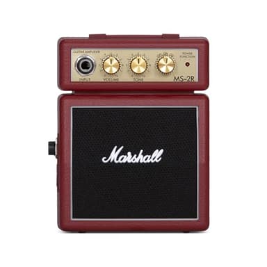 Marshall MS-2R Micro Mini Amplificador Combo de Guitarra, de Práctica Adecuado para Guitarra Eléctrica, Rojo