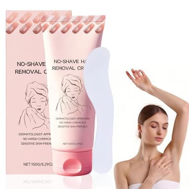 1 Unidad de Crema Depilatoria con 1 Raspador, Crema Depilatoria Suave y Relajante, para Cara y Cuerpo, sin Irritaciones en La Piel, Depilador Unisex, para Todo Tipo de Piel