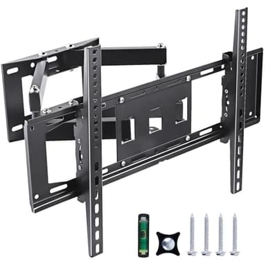 TV Pared para Pantallas Planos y Curvos de 32-85 Pulgadas, Soporte Pared TV Inclinable y Giratorio, con Doble Brazo de Movimiento Completo, MAX VESA 600x400mm para Soportar 60kg