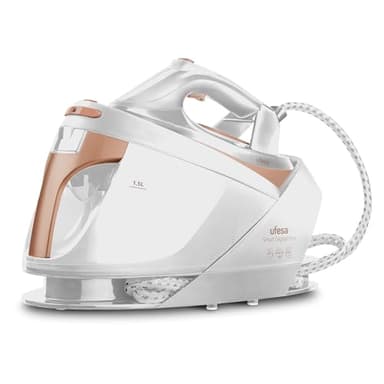 Ufesa Smart Digital Pro Centro de Planchado de 3000W, 8 Bares, Golpe Vapor 425 g/min, Modo ECO y MAX, Depósito 1.5L, Suela Cerámica VaporGlide, Pantalla LED, Apagado Automático, Termostato Digital