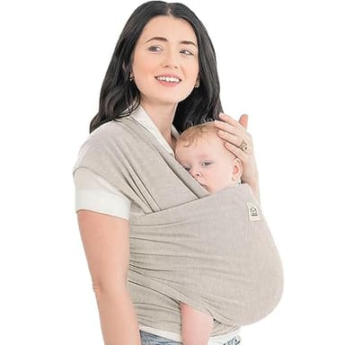 KeaBabies Portabebés - Portabebés transpirable todo en 1, ligero, manos libres, envolturas para recién nacidos a bebés (gris piedra)