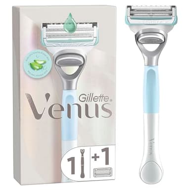 Gillette Venus Maquinilla De Depilación Para Mujer Para Ingles Y Zona Íntima, 1 Mango + 1 Recambio, Ayuda A Proteger La Piel De La Irritación Tras La Depilación