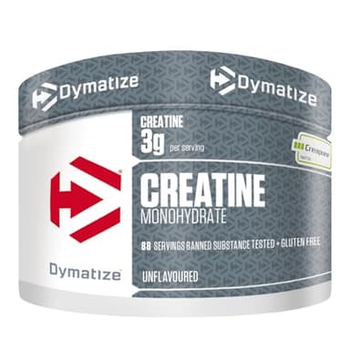 Dymatize Creatine Monohydrate Unflavoured Powder 1x300g - 100% Creapure Creatine - Aminoácidos - Creatina