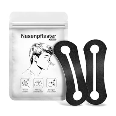 Tiras Nasales Deportivas, 30 uds Dilatador NasalDilatación Reforzada de Fosas Nasales. Alivia congestión, Optimiza Sueño Antironquidos, Nose Strips