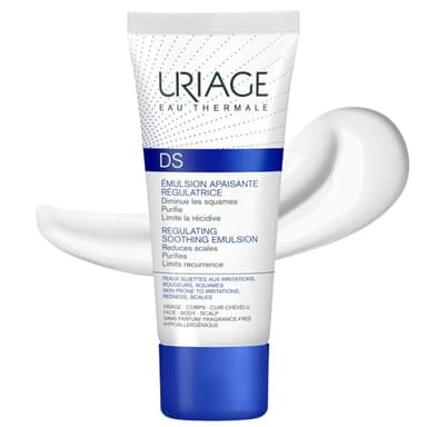 Uriage Ds Emulsión Calmante Reguladora con Glicerina y Manteca de Karité - Reduce las escamas, las irritaciones