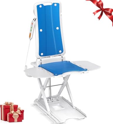 VOCIC Asientos de elevación eléctricos – Silla elevadora Multifuncional, Ajustable hasta 48 cm, Ayuda para levantarse del Suelo, Soporte hasta 136 kg, Ideal para Personas Mayores