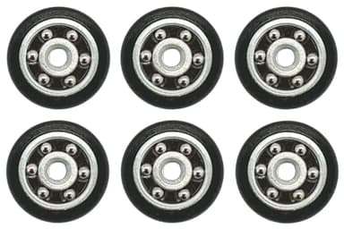 MSGsl - Rodamientos ø 20 mm y Tornillo M4 para Puertas Mampara de Ducha | Repuestos para Puertas Correderas de Baño y Ducha | Juego de 6 unidades.