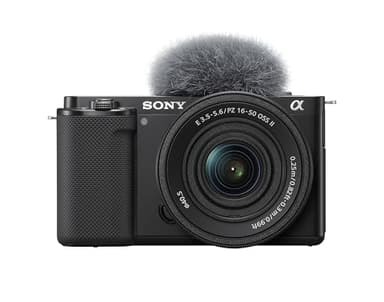 Sony Alpha ZV-E10K, Cámara vlog APS-C mirrorless de objetivo intercambiable y kit de objetivo power zoom 16-50 mm f/3.5-5.6 II (24 MP, vídeo 4K, Eye AF en tiempo real) ideal para vlogging, color negro