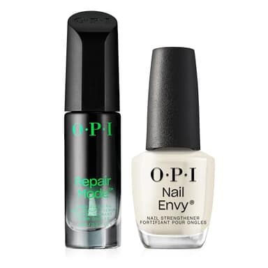 OPI Pack Endurecedores, Tratamiento fortalecedor de uñas, Repair Mode (9ml) + Tono original Transparente (15ml)