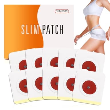 Parches Adelgazantes para Abdomen (30 Unidades),Slimming Patches para Ombligo,Ayuda a Reducir Cintura y Grasa Abdominal,Detox con Extractos Naturales,para Mujeres y Hombres