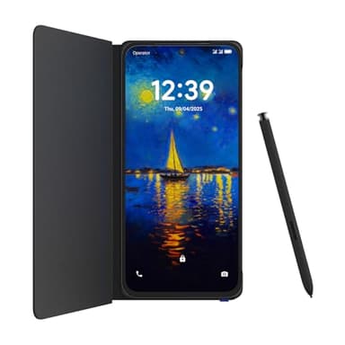 TCL NXTPAPER 60 Ultra 5G Smartphone Android, Pantalla FHD+ de 7,2 Pulgadas, 12 GB de RAM + 512 GB de ROM, teléfono con protección Ocular, Color Nebula Black, con Funda Flip y lápiz óptico.