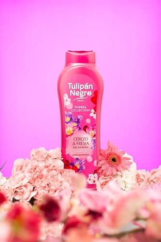 Tulipán Negro - Gel de Baño Frutos Rosas, Gel de Ducha Hidratante, Fragancia Exótica y Duradera, 650 ml