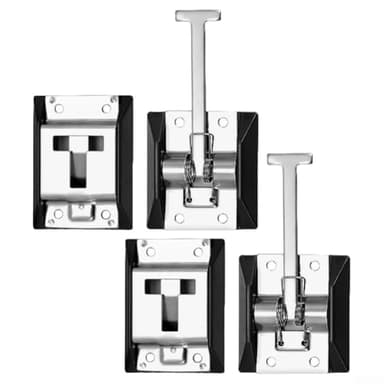 Retenedores de puerta de acero inoxidable y hierro de doble propósito, ajuste perfecto para coches, camiones y más (hierro galvanizado)