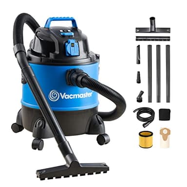 Vacmaster VQ1220PFC 1250W 20L Aspirador en seco y húmedo,Aspiradora Multiusos,Aspirador de Taller con Enchufe Integrado y Función de Soplado