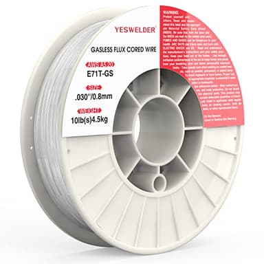 YESWELDER Alambre de Soldadura 0,8 mm 4,5 kg E71T-GS,MIG hilo soldar sin gas para soldadora sin gas FLUX, soldadora MIG