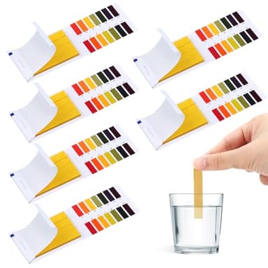 480 Piezas Tiras de pH, Tiras reactivas de valor de pH, rango de medición 1-14,Papel de Tornasol pH para Ácido Alcalino de Suelo Laboratorios Acuario Comida.