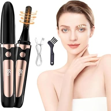 Rizador Pestañas Eléctrico, Mini Portátil Rizador de Pestañas USB C Recargable con Calefacción 4 Modos de Temperatura Calentamiento Rápido Kit Lifting de Pestañas