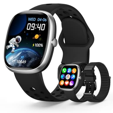 JoJoego Reloj Inteligente Niño, Pulsera Inteligente con 100+ Modos Deportivos, Podómetro, Frecuencia Cardíaca, Monitor de Sueño, IP68 Impermeable, Regalos para Adolescentes de 5-16 Años, Negro